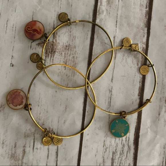 Alex and Ani Jewelry - 📫SOLD!📪 Set of 3 Alex and Ani Bracelets. Gold.